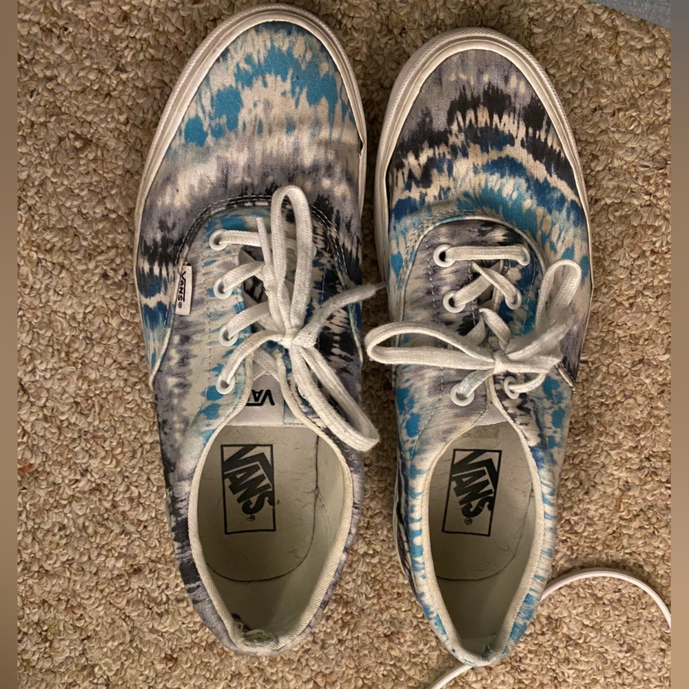 Blue Tie Dye Vans women’s size 10